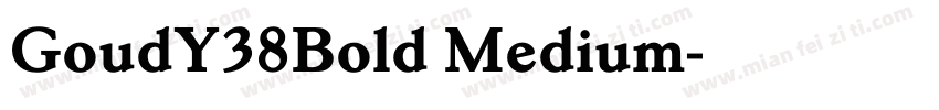 GoudY38Bold Medium字体转换